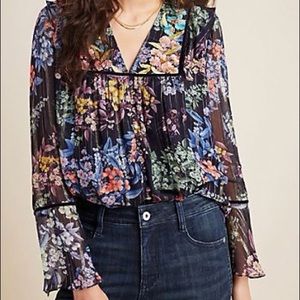 Anthropologie Vineet Bahl Floral Top Medium